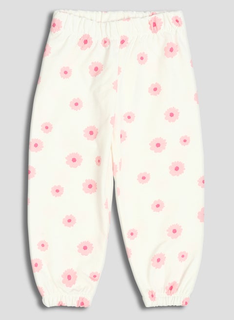 بنطلون بيجاما بناتي بوسط مطاطي